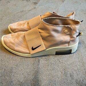 Nike Air 180 Fear Of God sz 12 Particle Beige Slip-on Adhesive Strap